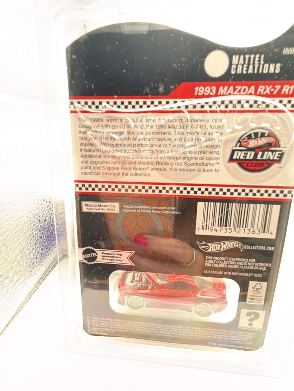 Hot Wheels RLC Exclusive 1993 Mazda RX-7 R1 - Picture 6 of 7
